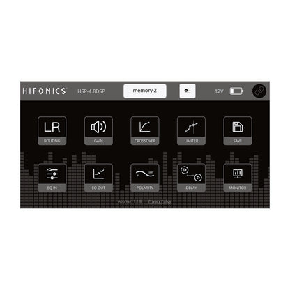 Hifonics Digital Signal Processor with 31 Band Parametric EQ & Bluetooth