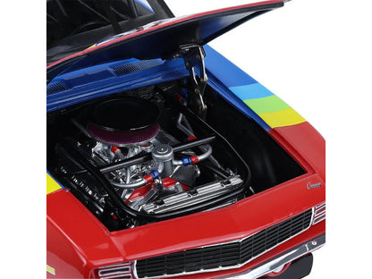 1969 Chevrolet Camaro #24 Jeff Gordon Blue and Red Rainbow Stripes 1/18 Diecast