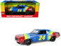 1969 Chevrolet Camaro #24 Jeff Gordon Blue and Red Rainbow Stripes 1/18 Diecast