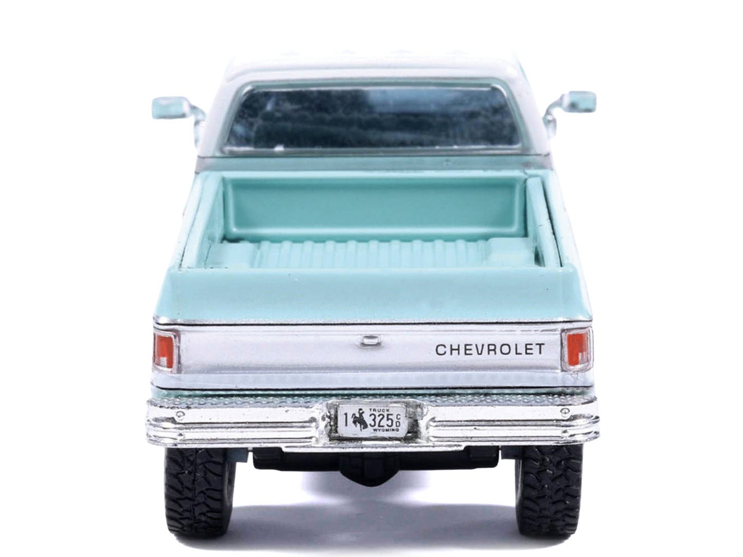 1978 Chevrolet Silverado K30 Crew Cab Pickup Truck Light Blue and White with Blue Interior 1/64 T&y Diecast Model by IXO Models