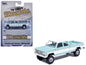 1978 Chevrolet Silverado K30 Crew Cab Pickup Truck Light Blue and White with Blue Interior 1/64 T&y Diecast Model by IXO Models
