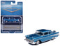1957 Chevrolet Bel Air Sedan Harbor Blue Metallic Blue Interior 1/64 Diecast