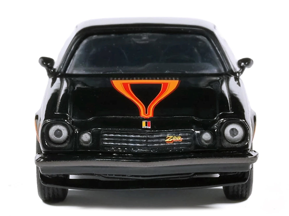 1977 Chevrolet Camaro Z28 Black with Stripes 1/64 Diecast by IXO Models