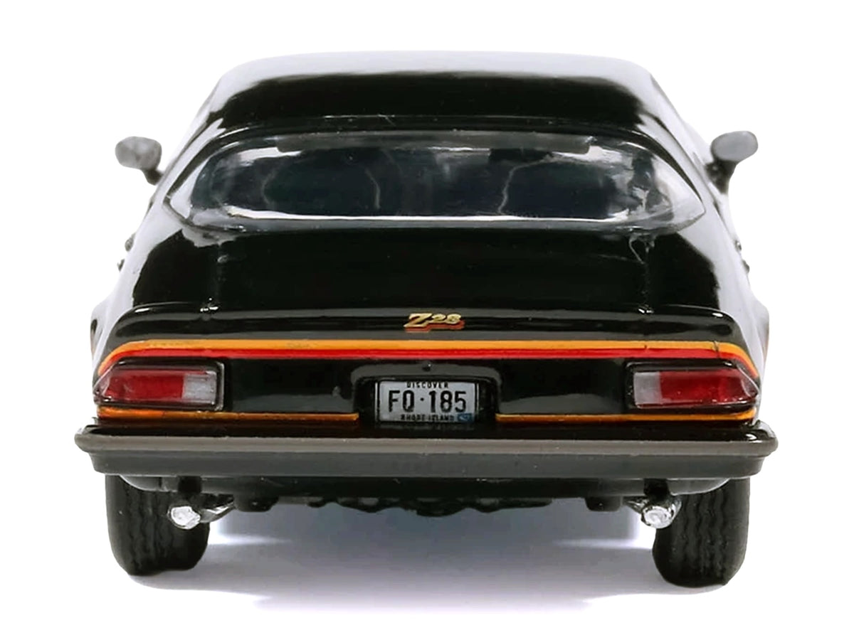 1977 Chevrolet Camaro Z28 Black with Stripes 1/64 Diecast by IXO Models