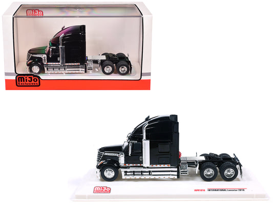 2010 International Lonestar Truck Tractor Black 1/64 T&y Diecast Model by IXO Models