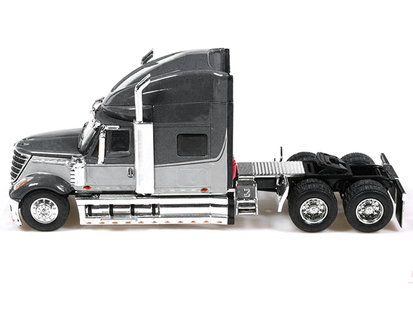 2010 International Lonestar Truck Tractor Gray and Light Gray Two-Tone 1/64 Diecast Model by IXO Models
