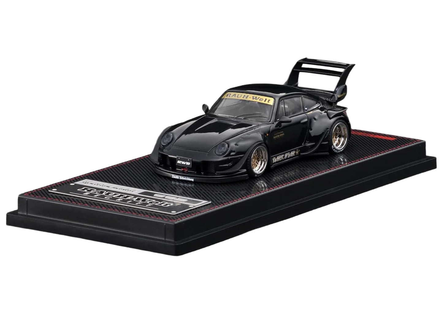 RWB 993 "Dark Star" Black 1/64 Diecast Model Car by Ignition Model