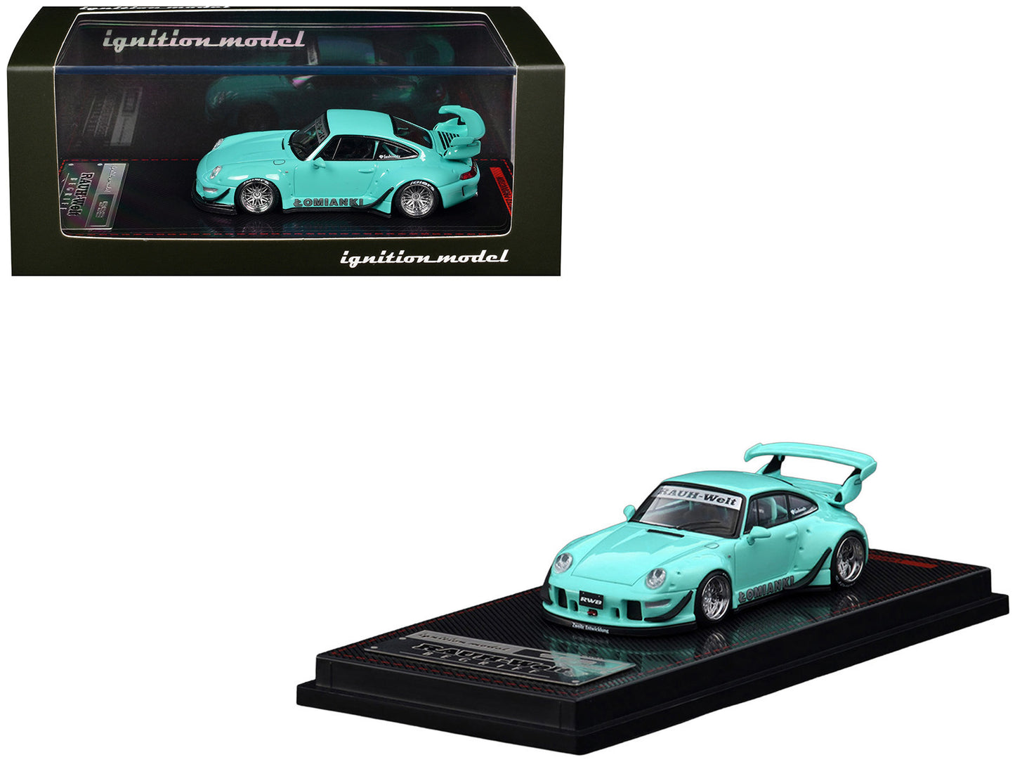 RWB 993 "Lomianki" Blue Green 1/64 T&y Diecast Model Car by Ignition Model