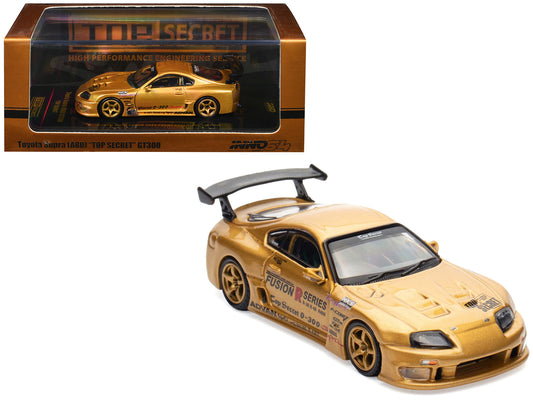 Toyota Supra "Top Secret" GT300 RHD Gold Metallic 1/64 Diecast by Inno Models