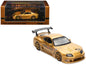 Toyota Supra (A80) "Top Secret" GT300 RHD (Right Hand Drive) Gold Metallic "Tokyo Auto Salon 2025 Event Exclusive" 1/64 Diecast Model Car by Inno Models