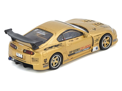 Toyota Supra (A80) "Top Secret Thailand" GT300 RHD (Right Hand Drive) Gold Metallic "Tokyo Auto Salon Kuala Lumpur 2025 Event Exclusive" 1/64 Diecast Model Car by Inno Models