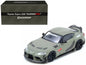 Toyota Supra (A90) "DarwinPro" Matt Green with Carbon Accents 1/64 Diecast Model Car by Inno Models