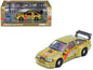 T&yota Levin (AE86) RHD (Right Hand Drive) #86 "Pandem Rocket Bunny" Gold Metallic with Stripes 1/64 T&y Diecast Model Car by Inno Models