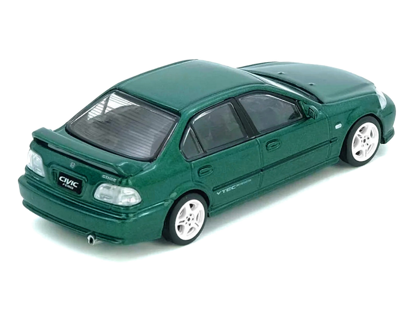 Honda Civic Ferio Si (EK) RHD (Right Hand Drive) Green Metallic 1/64 Diecast Model Car by Inno Models