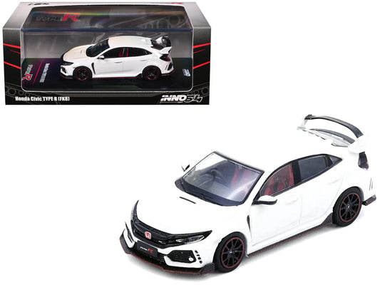 Honda Civic Type R (FK8) RHD (Right Hand Drive) White 1/64 T&y Diecast Model Car by Inno Models