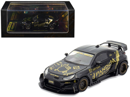 Toyota GR86 "Pandem" RHD (Right Hand Drive) Black with Gold Graphics "Hobby Expo China 2025 Event Exclusive" 1/64 Diecast Model Car by Inno Models
