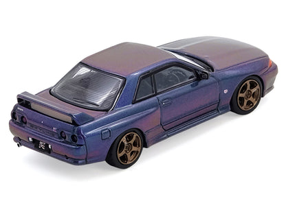 Nissan Skyline GT-R (R32) RHD (Right Hand Drive) Midnight Purple Metallic "Australian Special Edition" 1/64 Diecast Model Car by Inno Models