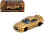 Nissan Skyline "Top Secret" BNR32 GT-R (650R) RHD (Right Hand Drive) Gold Metallic 1/64 Diecast Model Car by Inno Models