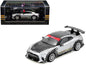 Nissan GT-R (R35) Top Secret RHD (Right Hand Drive) Silver Metallic with Carbon Hood and Top "Tokyo Auto Salon Hong Kong 2025 Event Edition" 1/64 Diecast Model Car by Inno Models