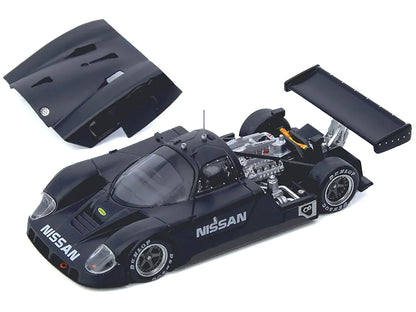 Nissan R89C Matt Black "Le Mans Shakedown Test at Paul Ricard 1988" 1/64 Diecast Model Car by Inno Models
