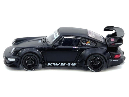 RWB 964 Matt Black 1/64 Diecast Model Car by Inno Models