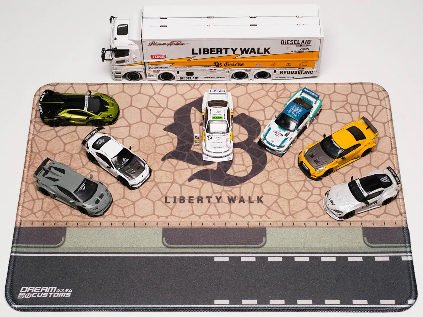Desktop Display Mat "LB" Logo by Dream Customs