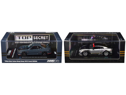Nissan Top Secret "Tokyo Auto Salon Hong Kong 2025 Event Edition" Set of 2 Pieces 1/64 Diecast Model Car by Inno Models