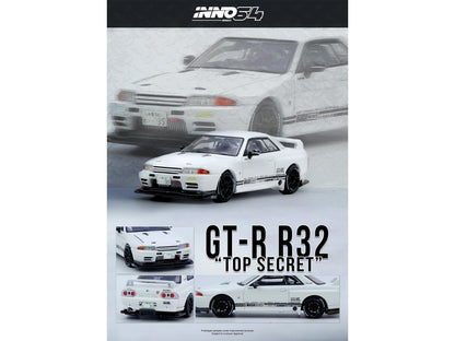 Nissan Skyline "Top Secret" (VR32) GT-R RHD (Right Hand Drive) White 1/64 Diecast Model Car by Inno Models