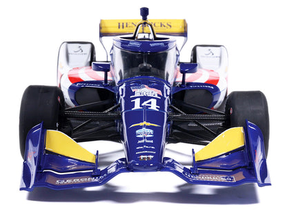 Dallara IndyCar #14 Santino Ferrucci "HFOT.Org" AJ Foyt Racing (Road Course Configuration) "NTT IndyCar Series" (2026) 1/18 Diecast Model Car by IXO Models