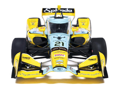 Dallara IndyCar #21 Christian Rasmussen "Splenda" Ed Carpenter Racing (Road Course Configuration) "NTT IndyCar Series" (2026) 1/18 Diecast Model Car by IXO Models