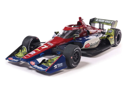 Dallara IndyCar #77 Sting Ray Robb "Goodheart Animal Health Center" Juncos Hollinger Racing (Road Course Configuration) "NTT IndyCar Series" (2026) 1/18 Diecast Model Car by IXO Models