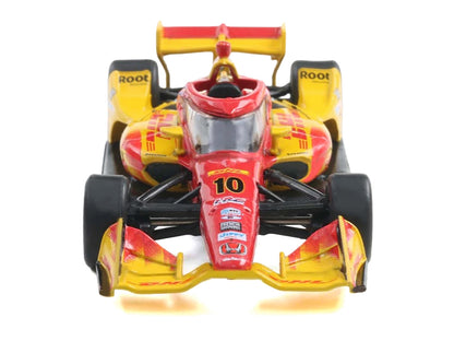Dallara IndyCar #10 Alex Palou "DHL" Chip Ganassi Racing (Road Course Configuration) Champion "NTT IndyCar Series" (2025) with Trading Card 1/64 Diecast Model Car by IXO Models
