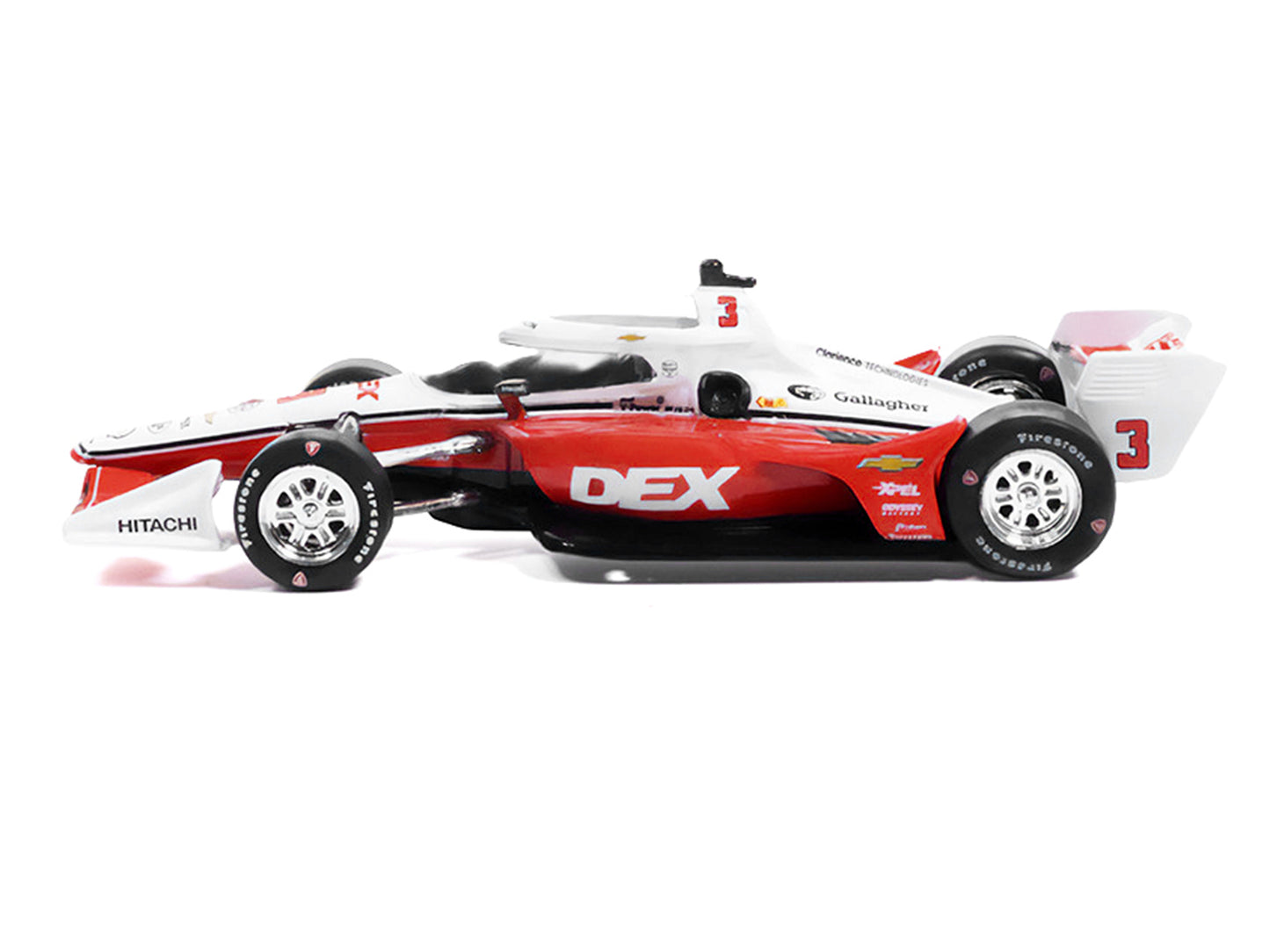 Dallara IndyCar #3 Scott McLaughlin "DEX" Team Penske (Road Course Configuration) "NTT IndyCar Series" (2026) 1/64 Diecast Model by IXO Models
