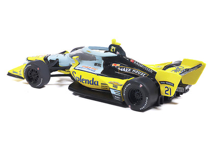 Dallara IndyCar #21 Christian Rasmussen "Splenda" Ed Carpenter Racing (Road Course Configuration) "NTT IndyCar Series" (2026) 1/64 Diecast Model by IXO Models
