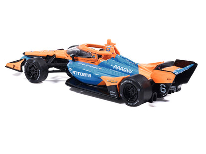 Dallara IndyCar #6 Nolan Siegel "NTT Data" Arrow McLaren IndyCar Team (Road Course Configuration) "NTT IndyCar Series" (2026) 1/64 Diecast Model by IXO Models