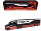 IndyCar Hauler Black and Red with Graphics 1/64 Diecast Model Car by IXO Models