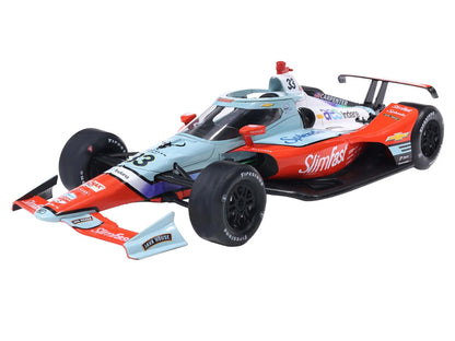 Dallara IndyCar #33 Ed Carpenter "Slim Fast" Ed Carpenter Racing (Road Course Configuration) "NTT IndyCar Series" (2026) 1/64 Diecast Model Car by IXO Models