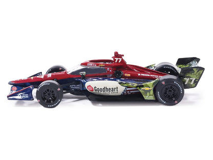 Dallara IndyCar #77 Sting Ray Robb "Goodheart Animal Health Center" Juncos Hollinger Racing (Road Course Configuration) "NTT IndyCar Series" (2026) 1/64 Diecast Model Car by IXO Models