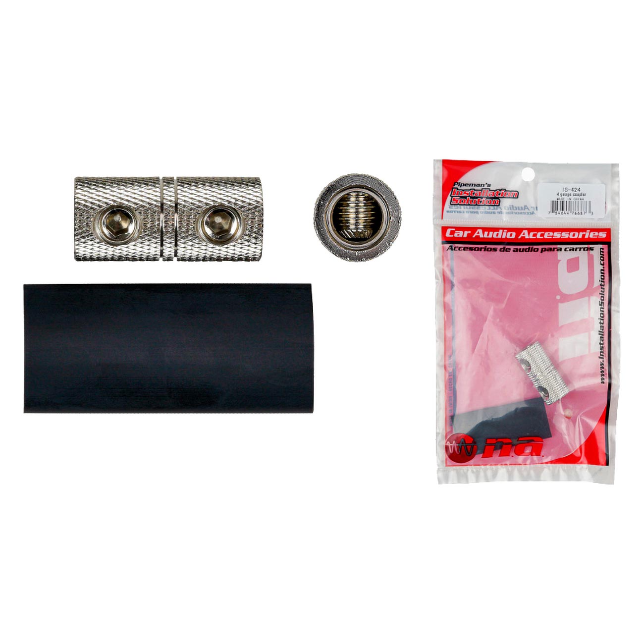 Pipeman's Installation Solution 4 Gauge Coupler - Nickle Plated Finish with Set Screw