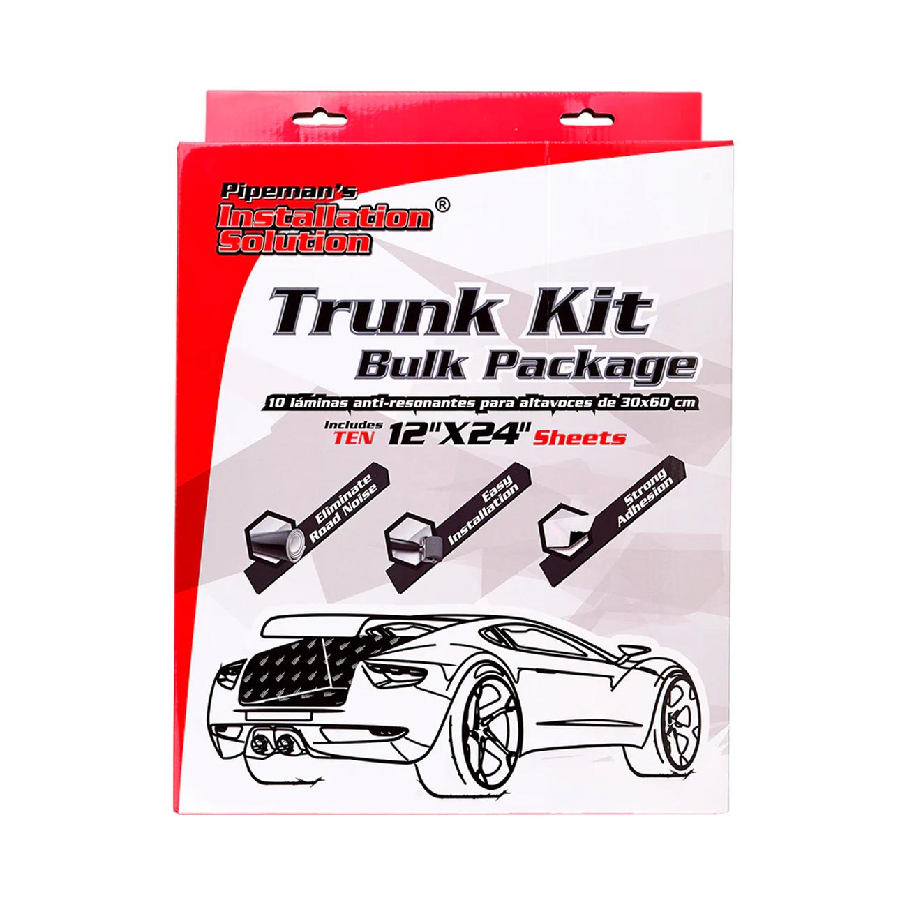 Installation Solution Sound Dampening Mat Trunk Kit - (10) 12" x 24" Sheets