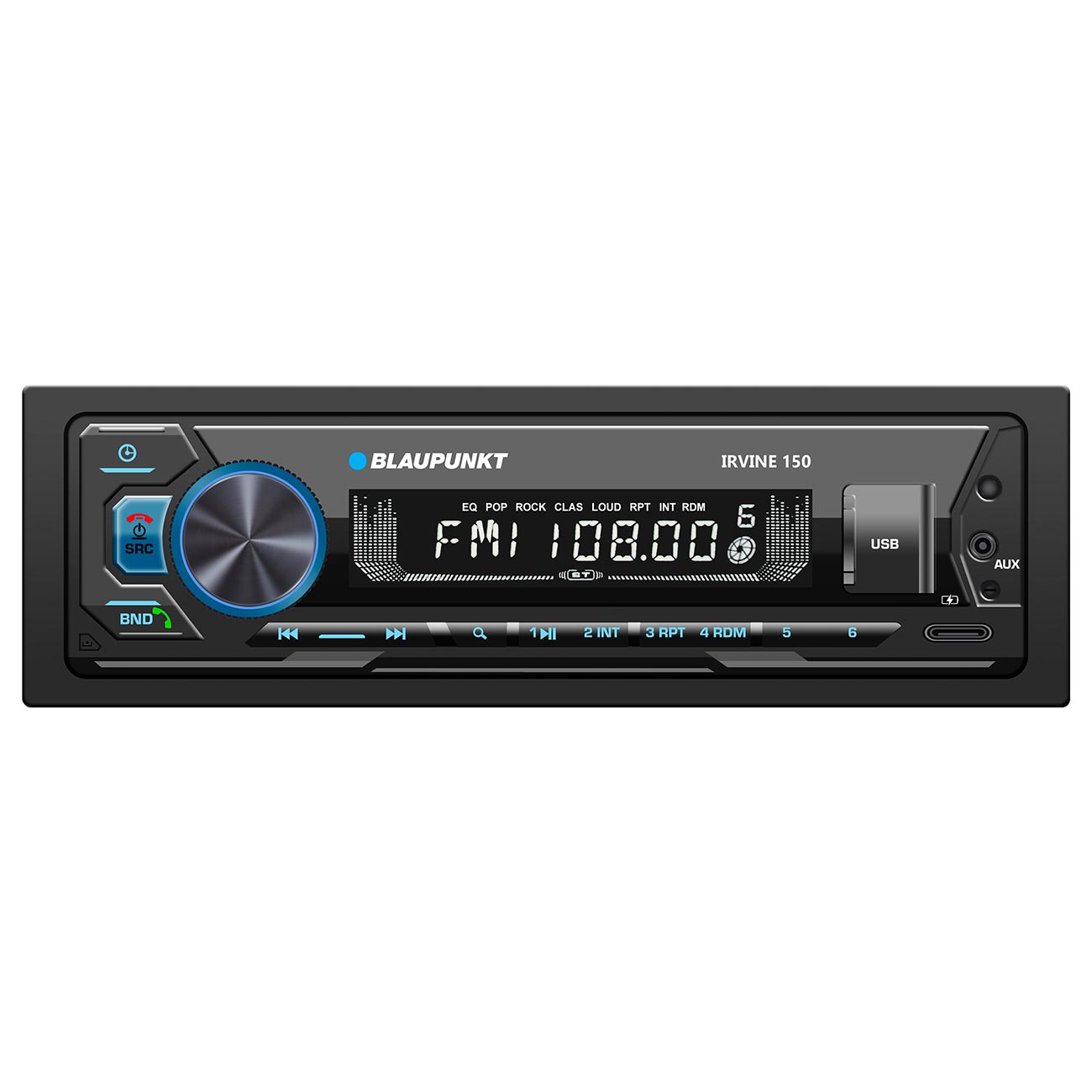 Blaupunkt Detachable Face Mechless AM/FM Receiver with Bluetooth USB/SD Inputs & Remote