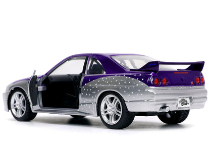 1995 Nissan Skyline GT-R (BCNR33) Purple and Silver Metallic "Fast & Furious" Series 1/32 Diecast Model Car by Jada <h2>1995 Jada</h2> <p>High-quality perfect for collectors enthusiasts. Features deta