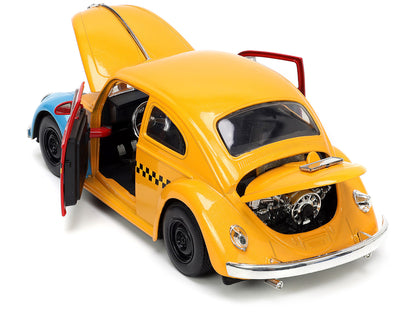 1959 Volkswagen Beetle Taxi Yellow and Blue "Oscar's Service" Oscar the Grouch Diecast Figure "Sesame Street" "Hollywood Rides" Series 1/24 Model Car by Jada <h2>1959 Jada</h2> <p>High-quality perfect