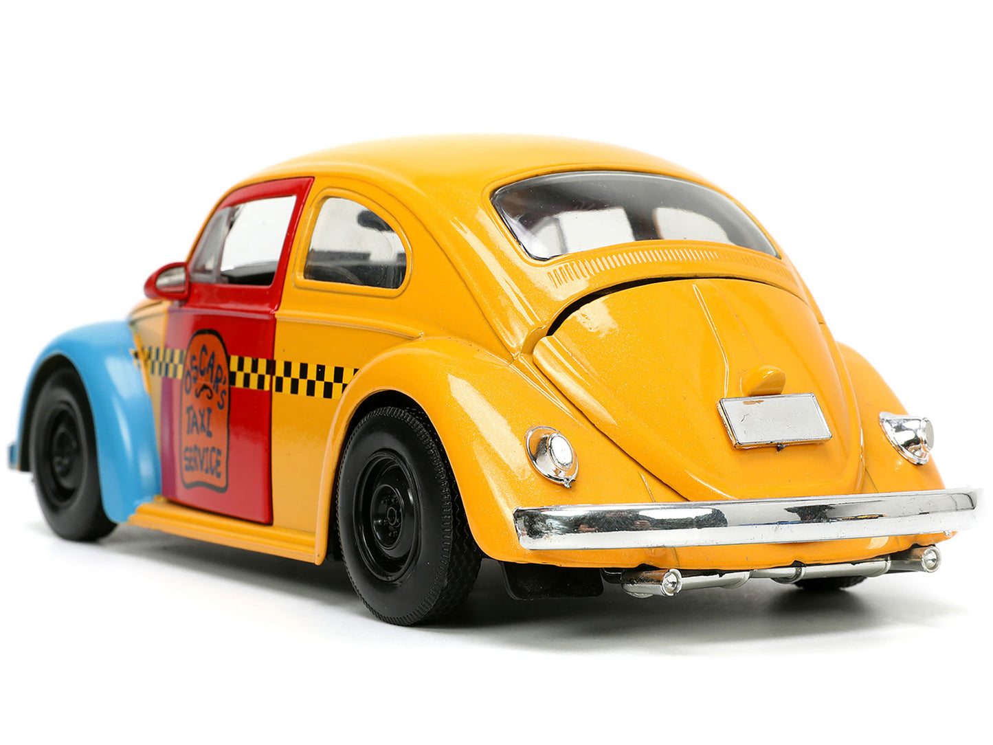 1959 Volkswagen Beetle Taxi Yellow and Blue "Oscar's Service" Oscar the Grouch Diecast Figure "Sesame Street" "Hollywood Rides" Series 1/24 Model Car by Jada <h2>1959 Jada</h2> <p>High-quality perfect