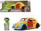 1959 Volkswagen Beetle Taxi Yellow and Blue "Oscar's Service" Oscar the Grouch Diecast Figure "Sesame Street" "Hollywood Rides" Series 1/24 Model Car by Jada <h2>1959 Jada</h2> <p>High-quality perfect
