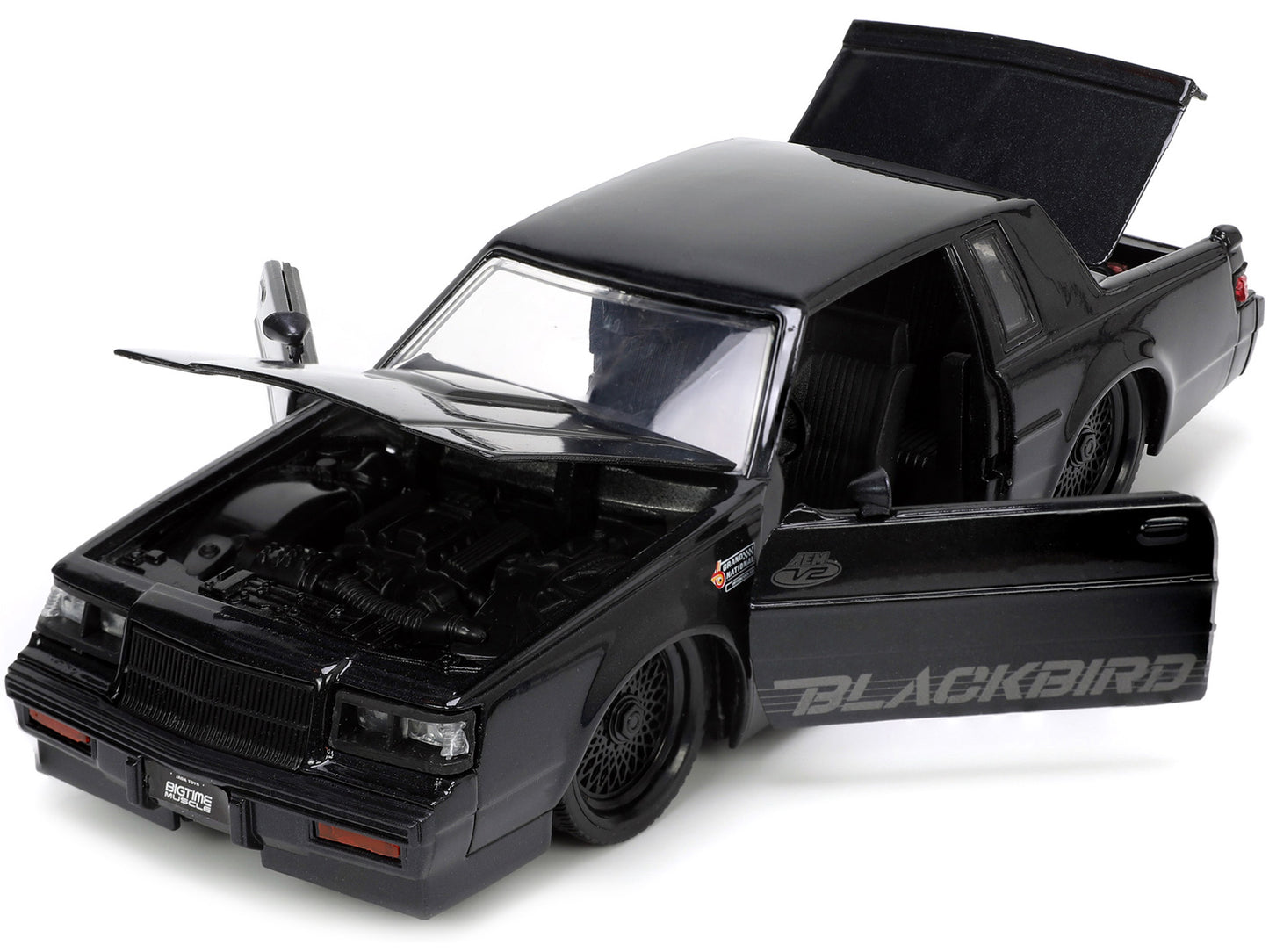 1987 Buick Grand National Black Metallic "Blackbird" "Bigtime Muscle" Series 1/24 Diecast Model Car by Jada <h2>1987 Jada</h2> <p>High-quality perfect for collectors and enthusiasts. Features detailed