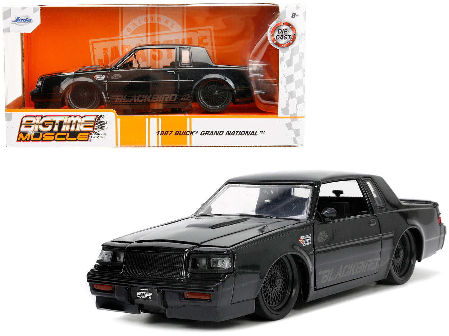 1987 Buick Grand National Black Metallic "Blackbird" "Bigtime Muscle" Series 1/24 Diecast Model Car by Jada <h2>1987 Jada</h2> <p>High-quality perfect for collectors and enthusiasts. Features detailed