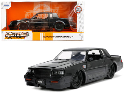 1987 Buick Grand National Black Metallic "Blackbird" "Bigtime Muscle" Series 1/24 Diecast Model Car by Jada <h2>1987 Jada</h2> <p>High-quality perfect for collectors and enthusiasts. Features detailed