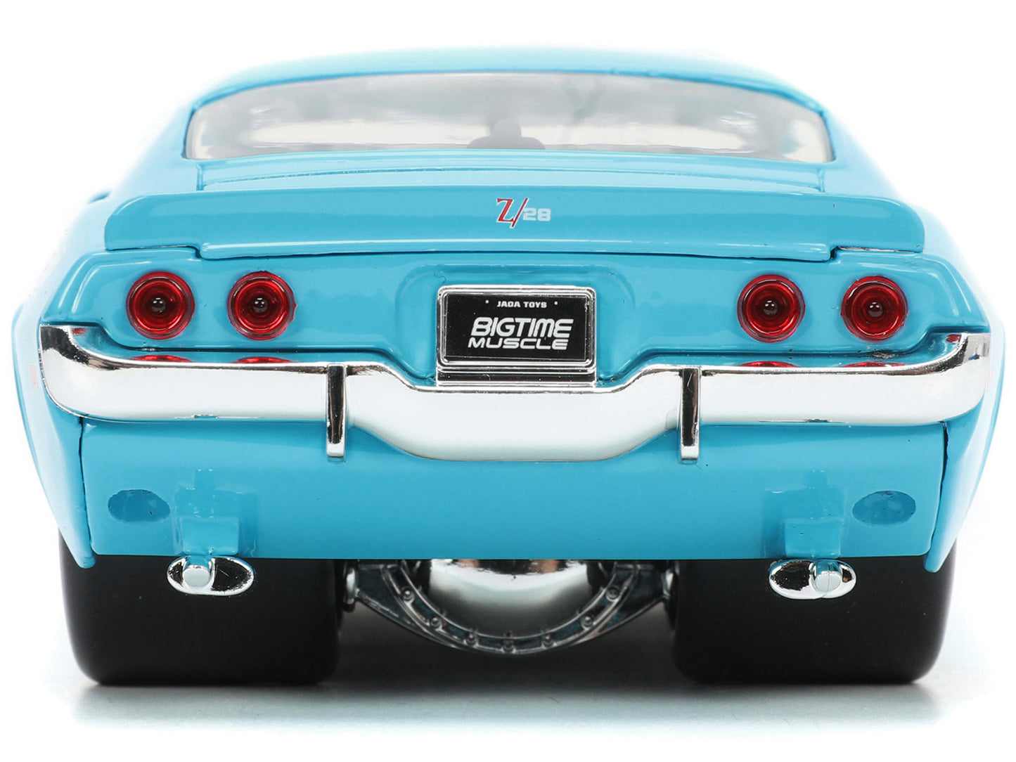 1971 Chevrolet Camaro Z/28 Light Blue with White Stripes "Bigtime Muscle" Series 1/24 Diecast Model Car by Jada <h2>1971 Jada</h2> <p>High-quality perfect for collectors and enthusiasts. Features deta