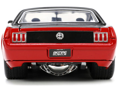 1965 Ford Mustang Custom Red and Black "Bigtime Muscle" Series 1/24 Diecast Model Car by Jada <h2>1965 Jada</h2> <p>High-quality perfect for collectors enthusiasts. Features detailed interior exterior